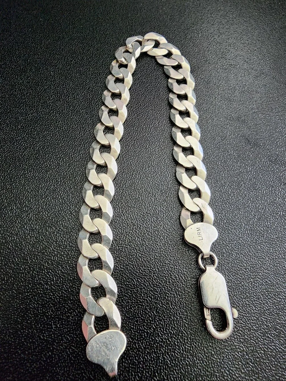 Sterling Silver Cuban Link Bracelet with Lobster Clasp